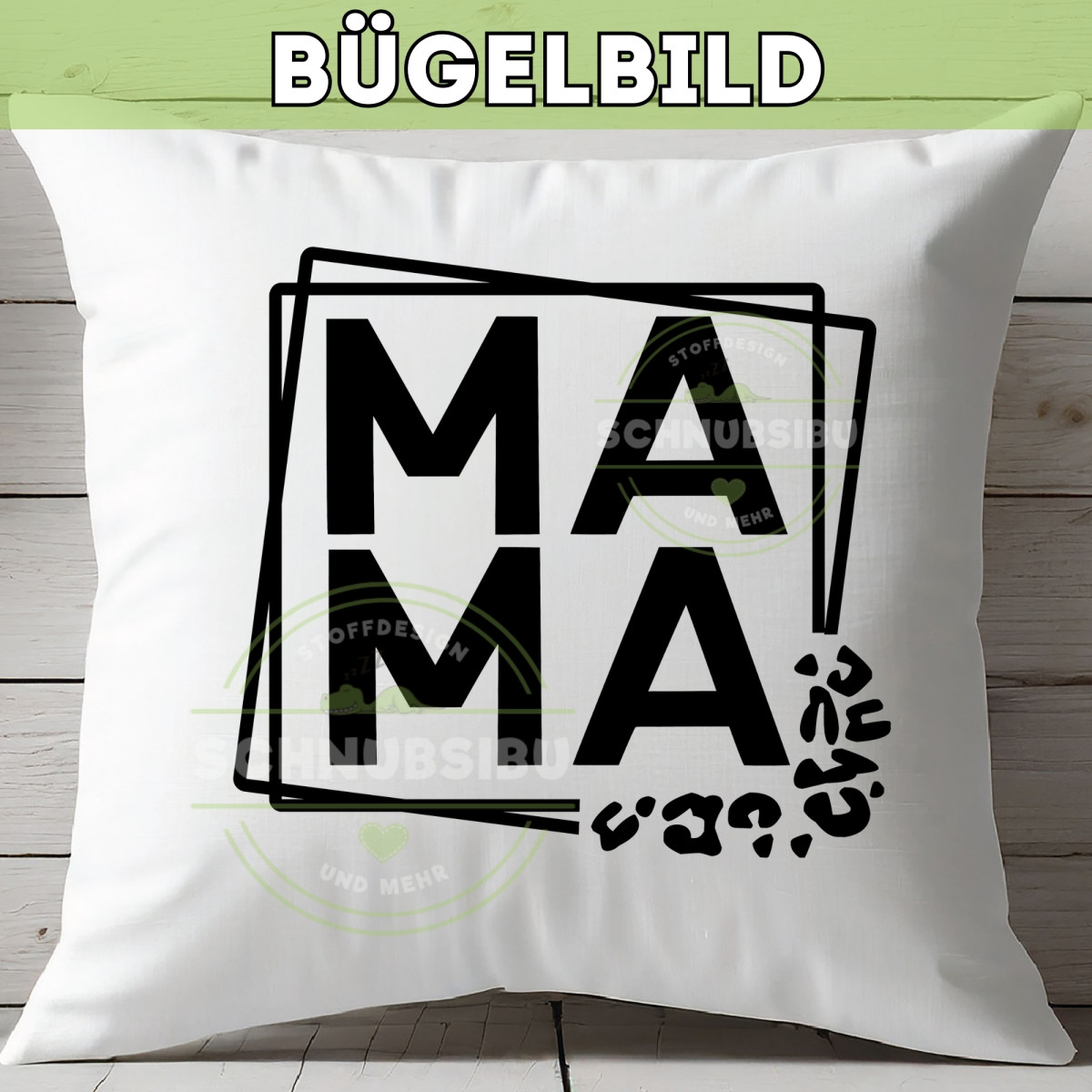 Bügelbild Muttertag - Mama Min